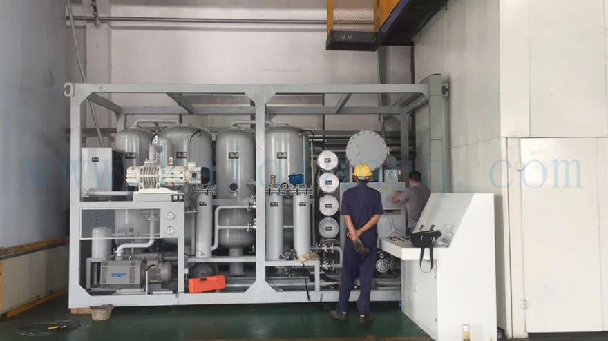 南京環(huán)保公司雙級真空濾油機(jī)現(xiàn)場使用